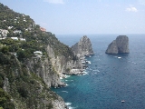 Faraglioni Rocks in the sea at Capri