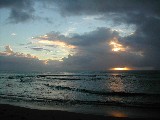 Barbados Cloudy Sunset