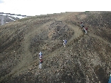 Steep descent